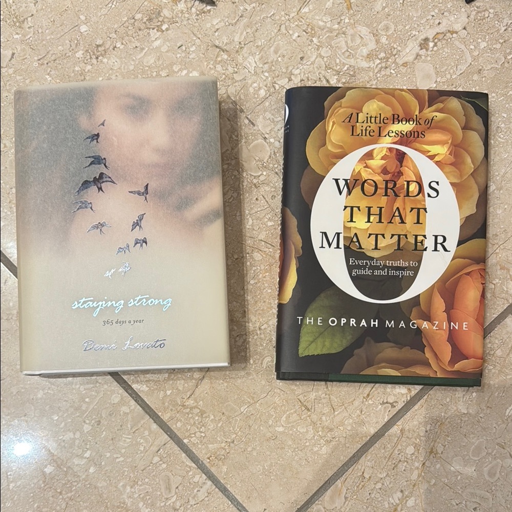 Set of 2 “Words That Matter” & “Staying Strong” Books